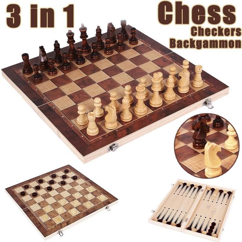 Magnetic Travel Chess - Échiquier 3 en 1, plateau de