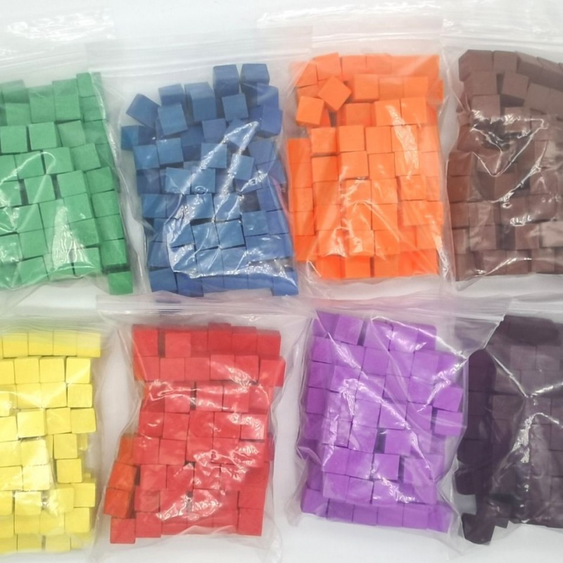 Board Game The Sims - 100 pièces/lots 10mm Cubes en bois