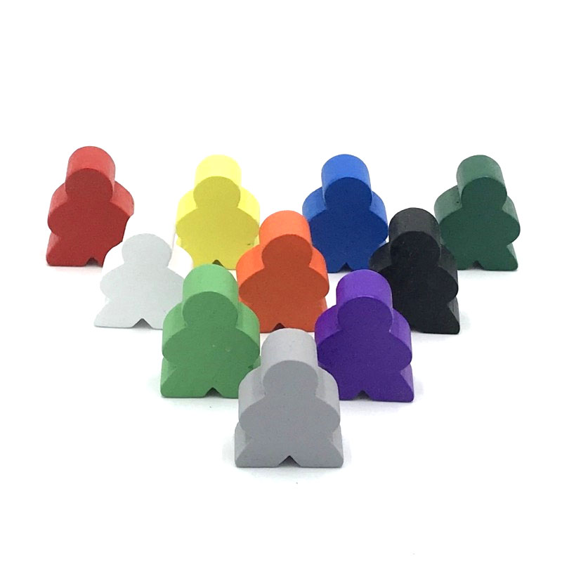 Chess Set Wooden - Pièces d'échecs humanoïdes en bois de