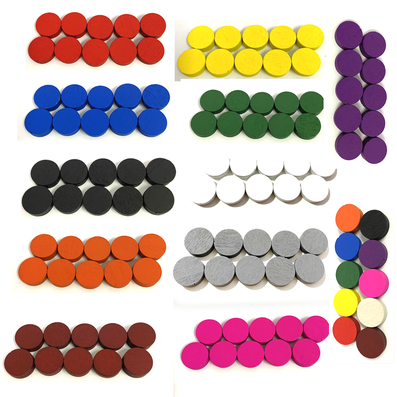 Board Game The Sims - 50 pièces 15*5MM 11 couleurs disques
