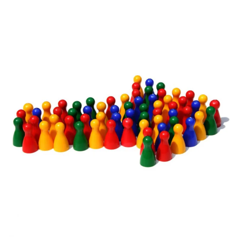 Chess Set Wooden - Jeu explorez ecs coloré en bois,