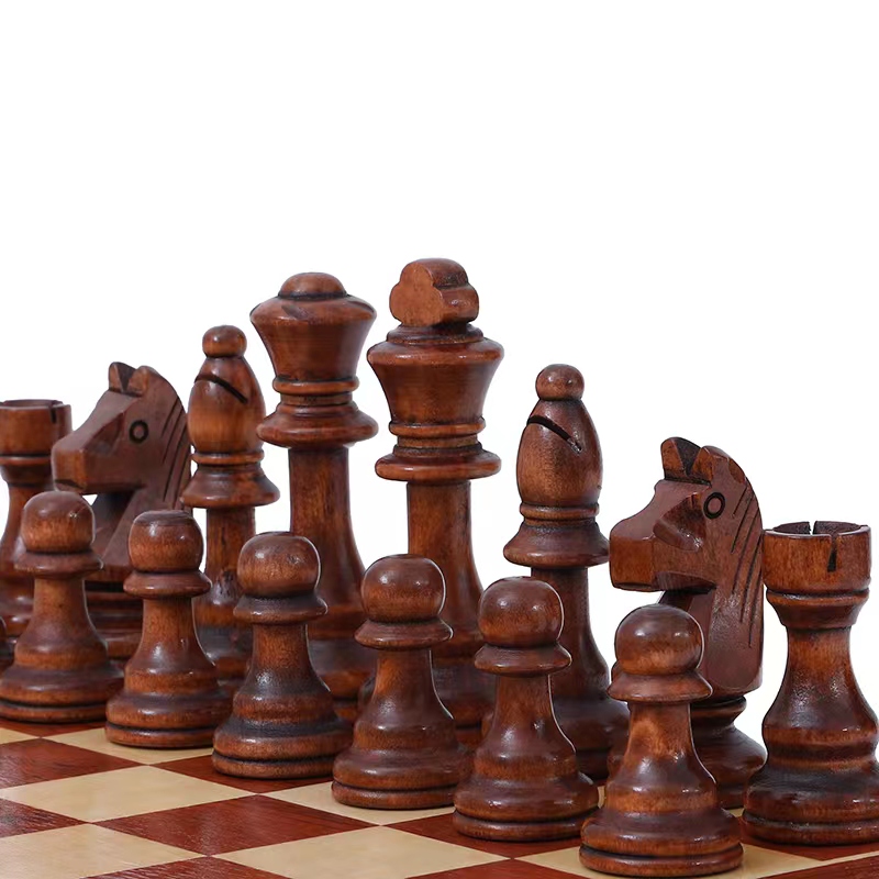 Magnetic Travel Chess - 32 pièces en bois jeu d'échecs