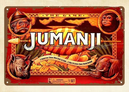 Board Game Jumanji - Plaque en métal pour jeu de