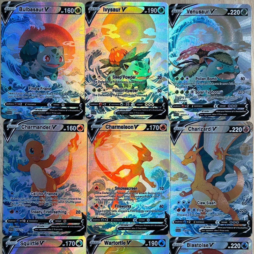 Board Game Diy - 9 pièces/ensemble bricolage Anime PTCG carte