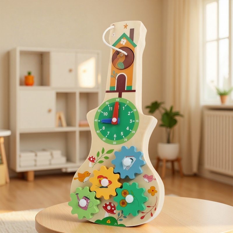 Board Game Idea - Planche en bois multifonction Montessori, avec