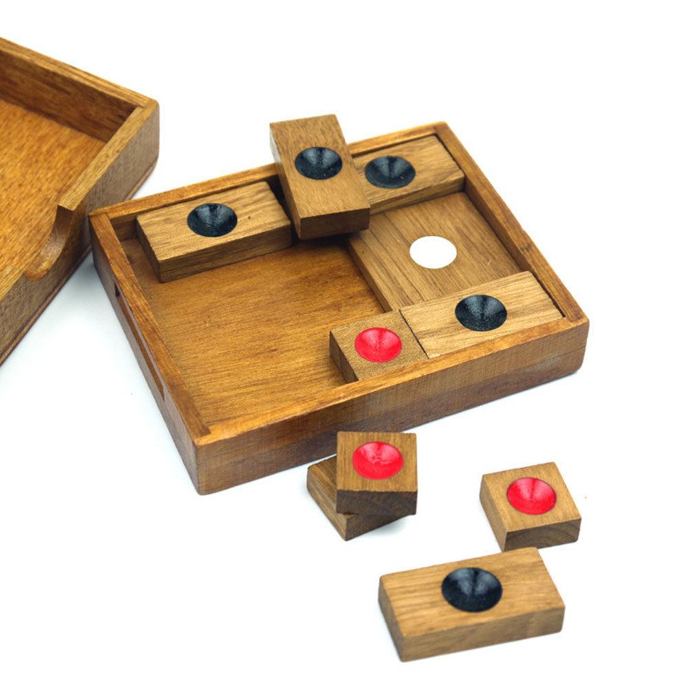 Chess Set Wooden - 1 jeu d'échecs à points ronds,