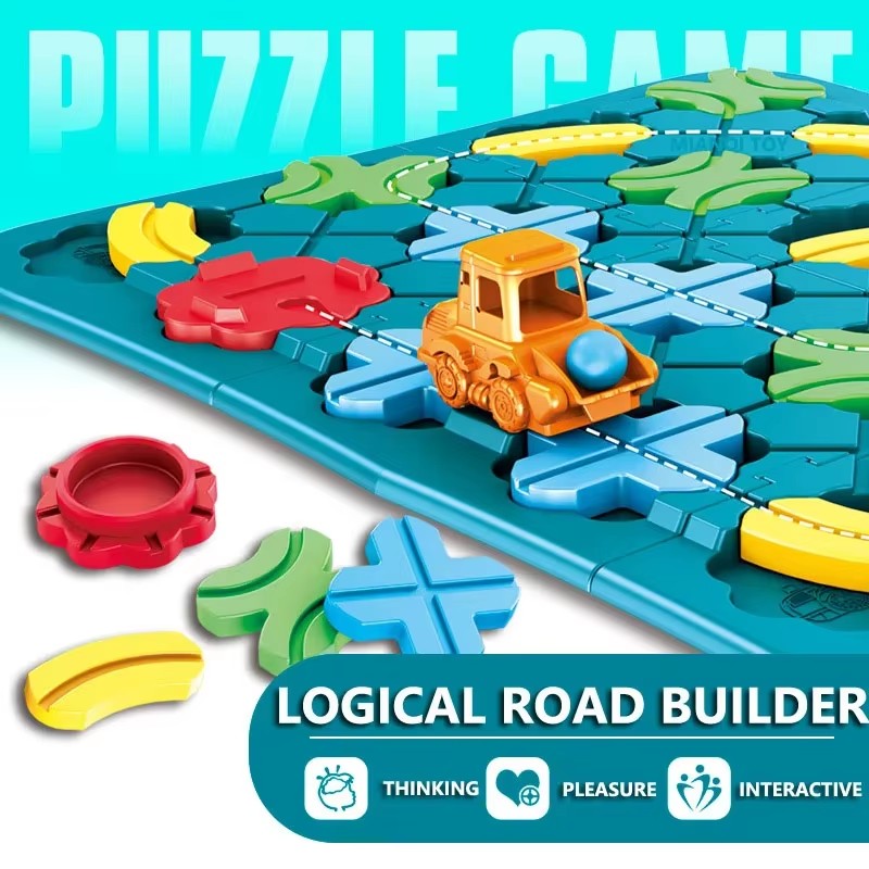 Board Game Idea - Labyrinthe de route Montessori logique, jeu