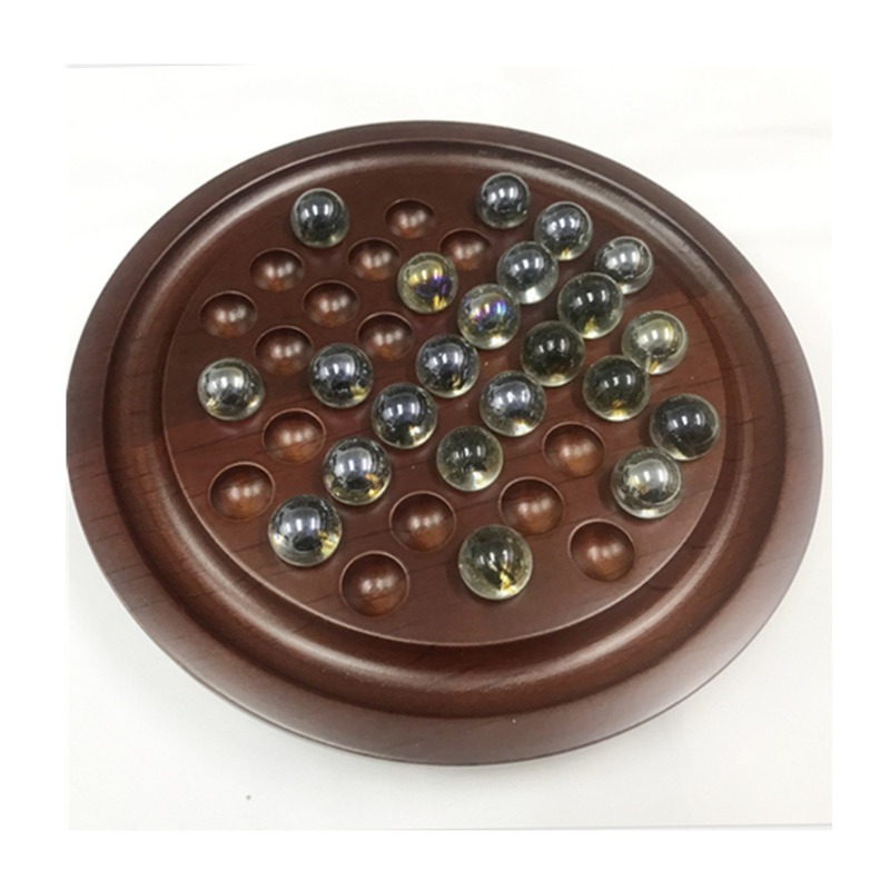 Chess Set Wooden - Jeu d'échecs solitaire en bois –