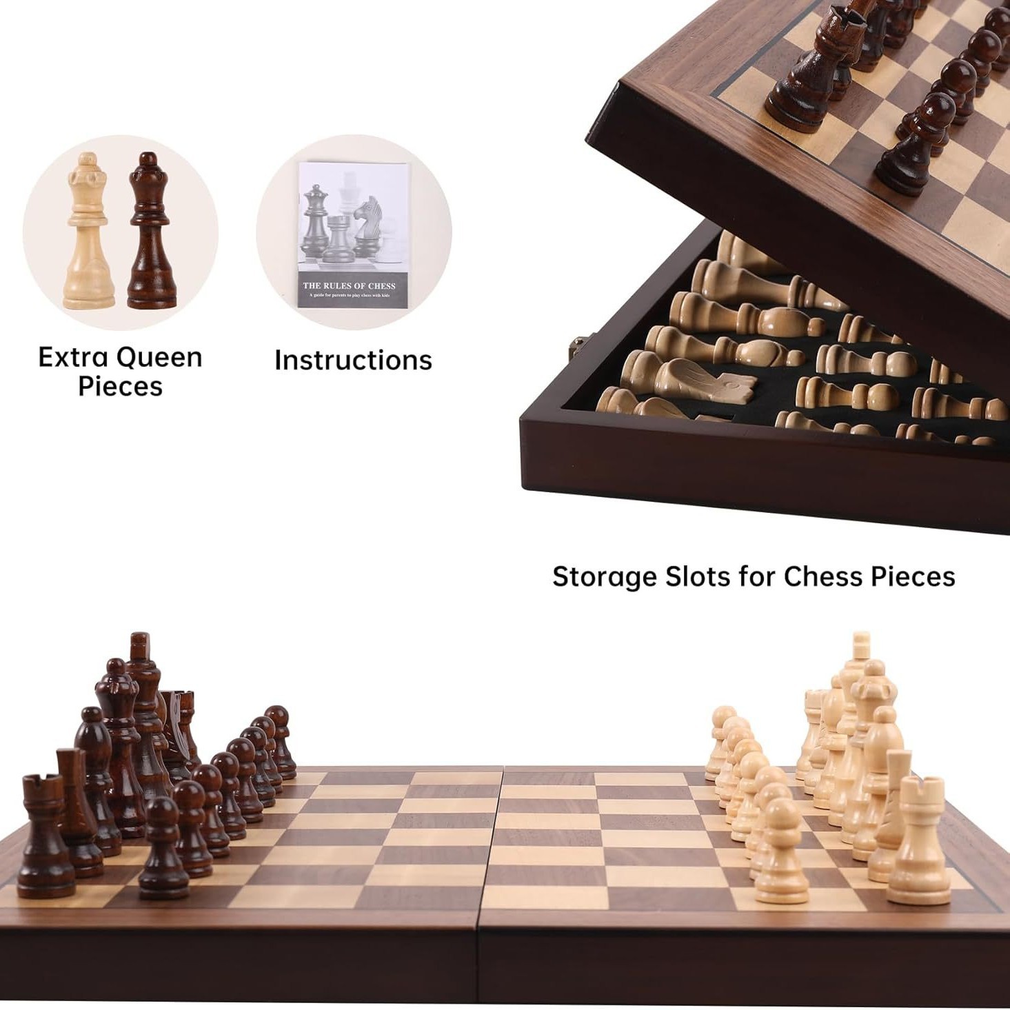 Jeu d'échecs en placage de boi - Chess Set Wooden avis et prix