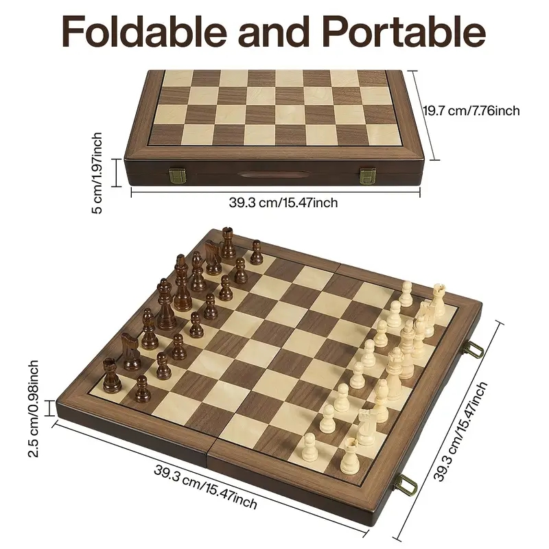 Jeu d'échecs magnétiques en bo - Magnetic Travel Chess avis et prix