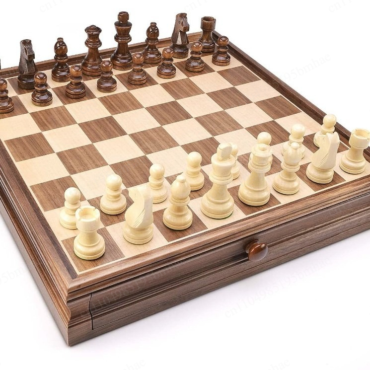 Jeu d'échecs et de dames en bo - Chess Set Wooden avis et prix