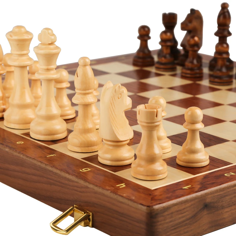 Grands pièces pliantes en bois - Chess Set Wooden avis et prix