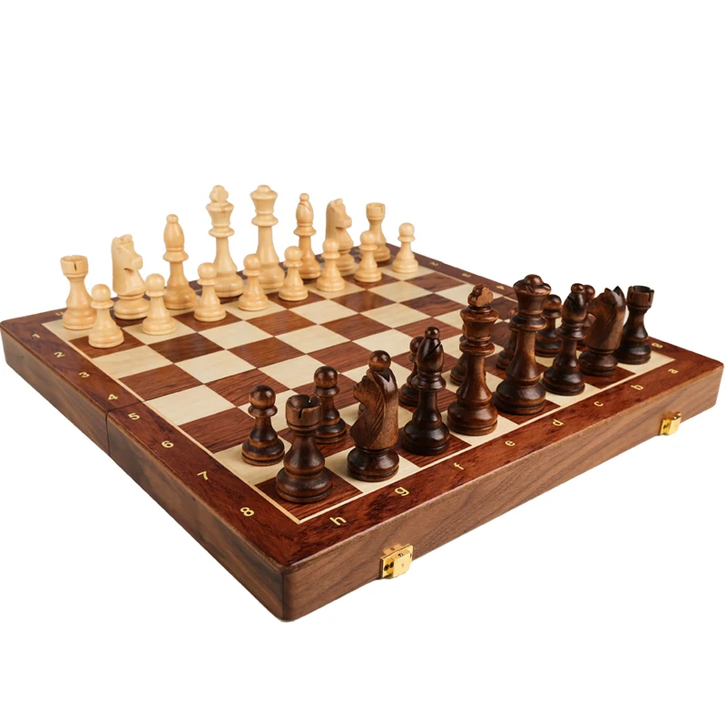 Grands pièces pliantes en bois - Chess Set Wooden avis et prix