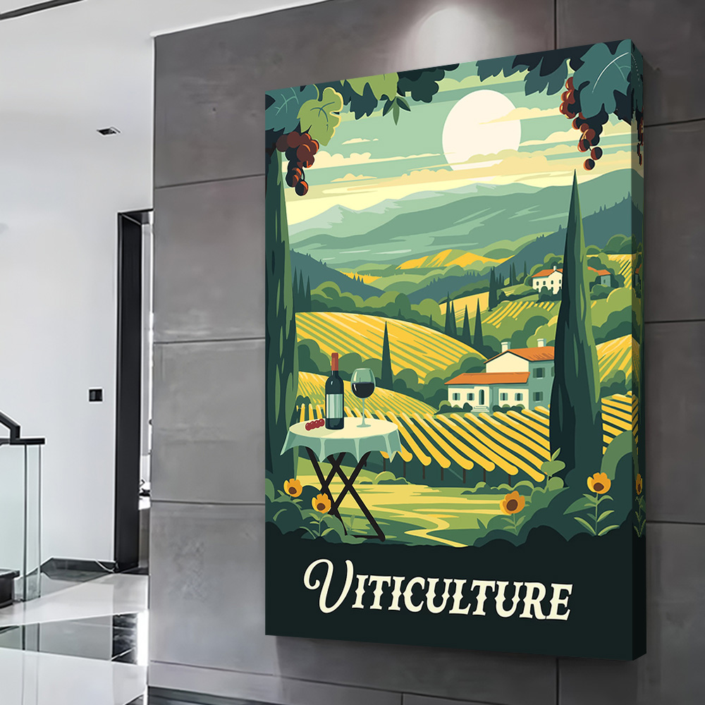Affiche imprimée inspirée du j - Board Game Viticulture avis et prix