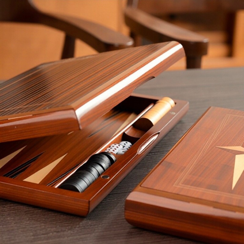 Jeu de backgammon en bois mass - Magnetic Travel Chess avis et prix