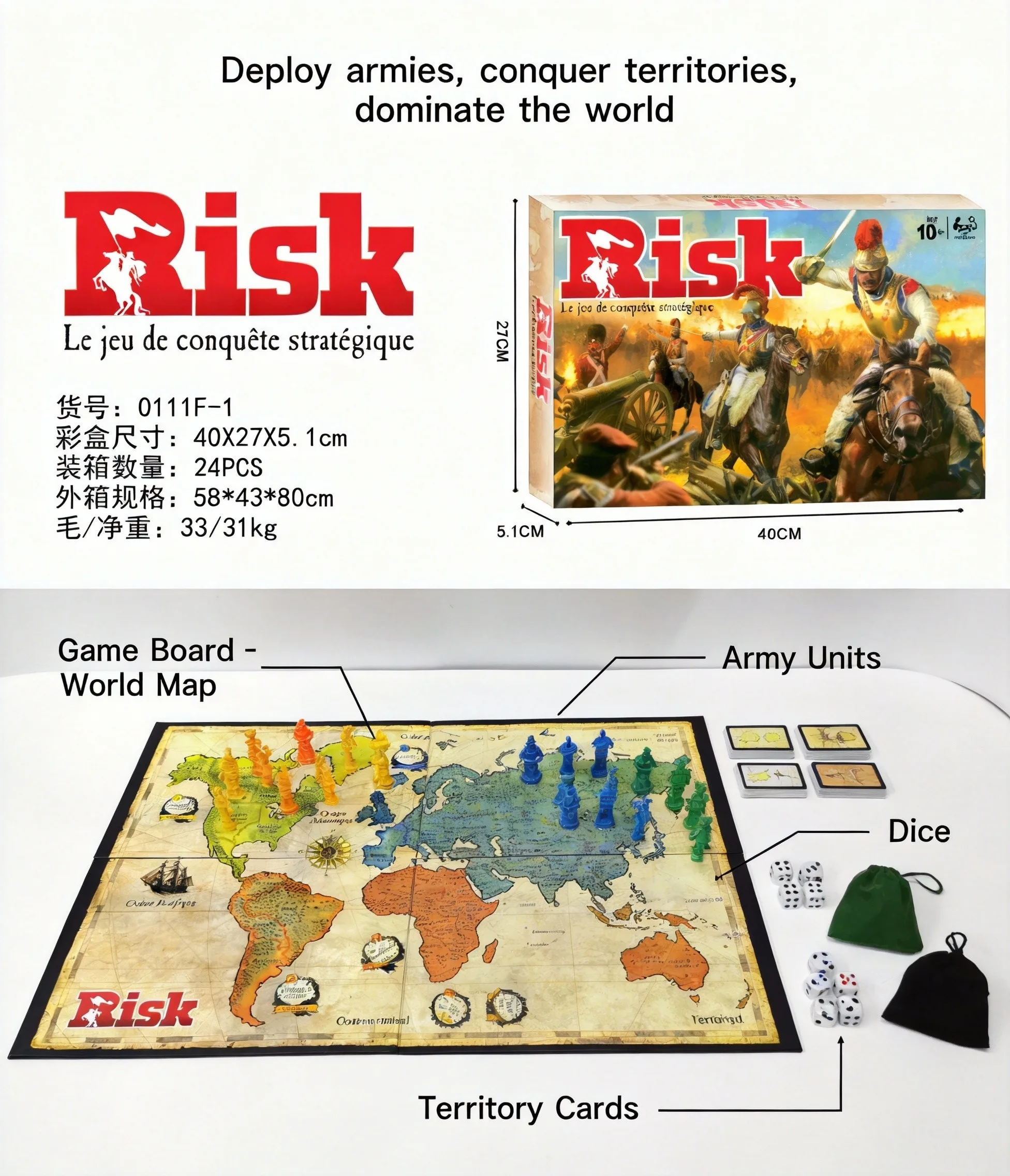 Jeu de société de stratégie Ri - Board Game Risk avis et prix