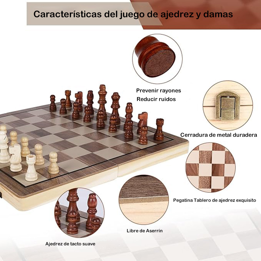Jeu d'échecs en bois de 39 cm, - Chess Set Wooden avis et prix